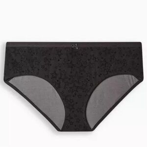 TORRID Mesh and Flocking‎ Mid Rise Hipster Panty SIZE 4X new stars sheer